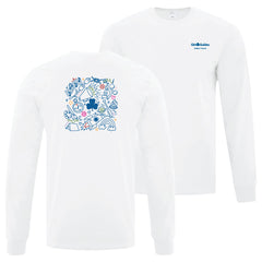 QC COUNCIL - ADULT LONG SLEEVE T SHIRT - WHITE - ATC1015 - ENGLISH