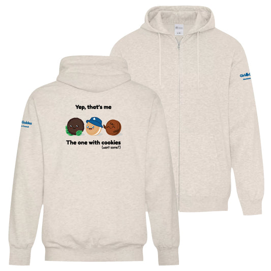 MB COUNCIL - COOKIES - ADULT FULL ZIP HOODIE - ATCF2600 - OATMEAL HEATHER