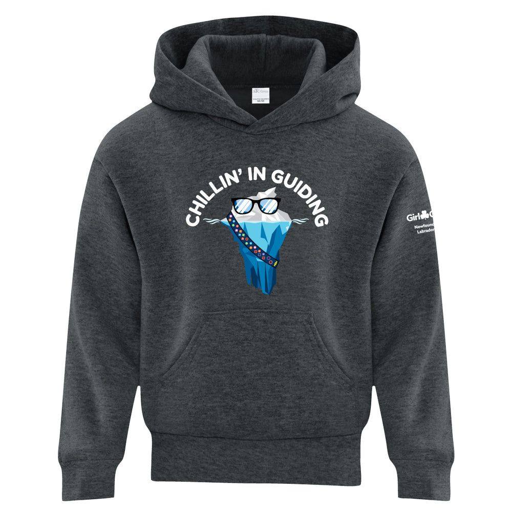 NL COUNCIL - ICEBERG - YOUTH PULLOVER HOODIE - DARK HEATHER GREY - ATCY2500