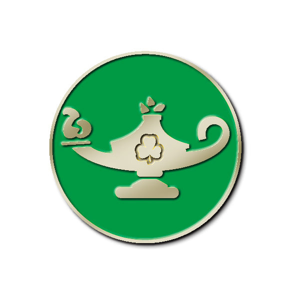 TRAINING PIN - OAL INDOOR CAMPING (Green)