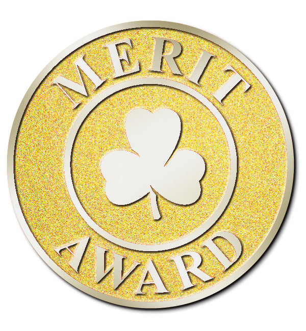 MERIT AWARD PIN - GOLD more on order:   click on the picture and leave your email to be notified when back in stock