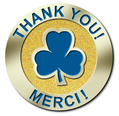 THANK YOU - MERCI GOLD PIN