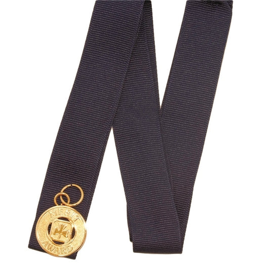 NAVY NECK RIBBON