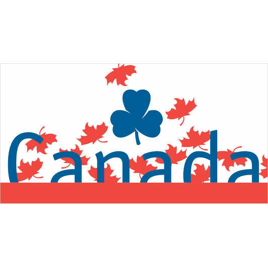 LETTERING ON GIRL GUIDES CANADA FLAG