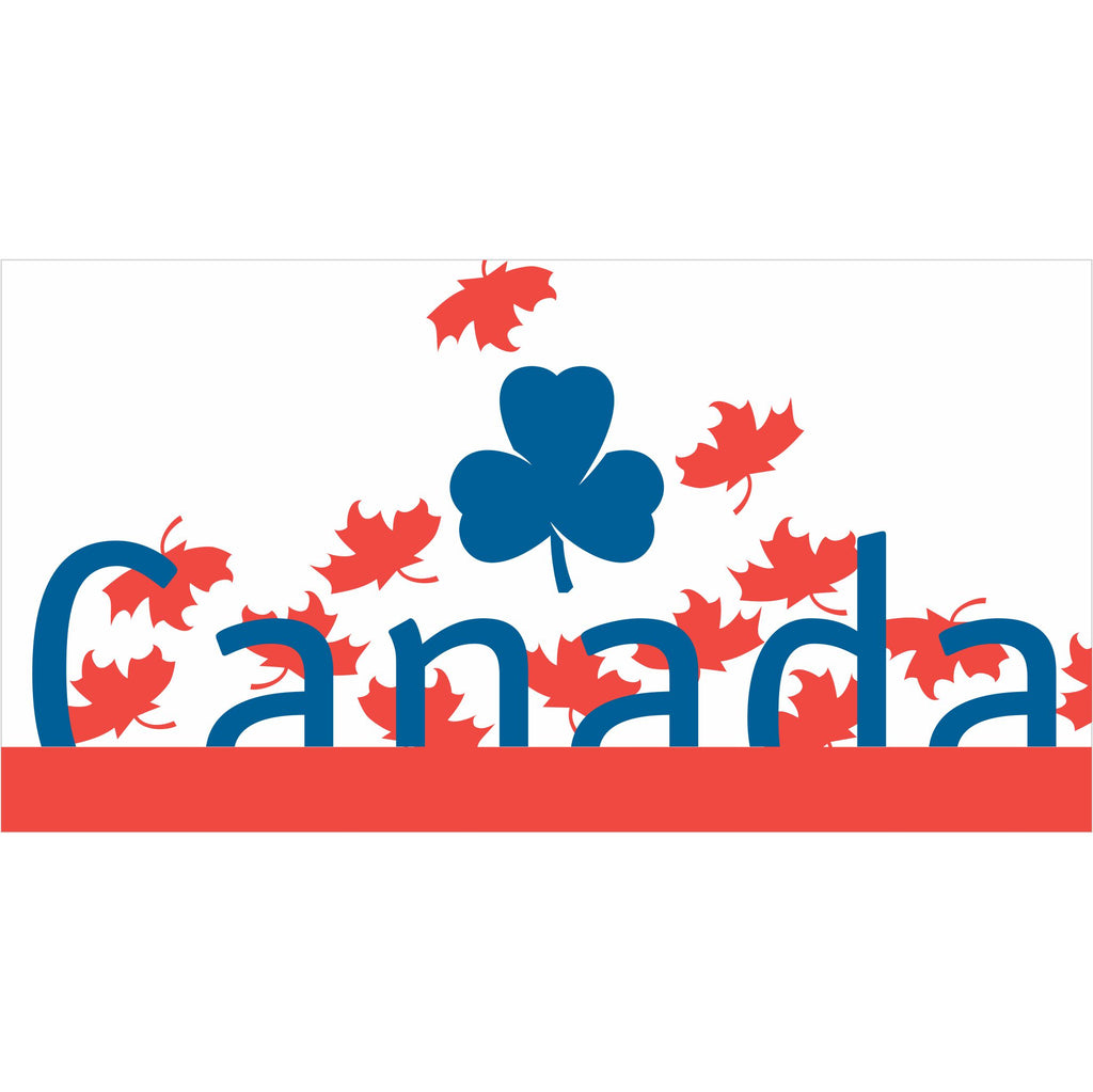 LETTERING ON GIRL GUIDES CANADA FLAG